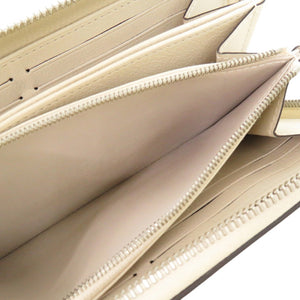 美品 ルイ ヴィトン ジッピーウォレット モノグラム マヒナ M69821 イヴォワール ラウンドファスナー 長財布 LV 1988【中古】LOUIS VUITTON