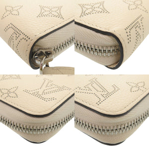 美品 ルイ ヴィトン ジッピーウォレット モノグラム マヒナ M69821 イヴォワール ラウンドファスナー 長財布 LV 1988【中古】LOUIS VUITTON