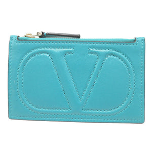 未使用 ヴァレンティノ ガラヴァーニ 1W5P0S76GDQ Vスリング レザー グリーン 緑 カード フラグメントケース 1989【中古】VALENTINO GARAVANI