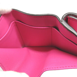 新品同様 フェンディ ピーカブー 8M0426 レザー ピンク 3つ折り財布 財布 1991【中古】FENDI