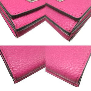 新品同様 フェンディ ピーカブー 8M0426 レザー ピンク 3つ折り財布 財布 1991【中古】FENDI