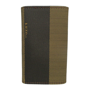 美品 フェンディ ぺカン柄 キャンバス レザー カーキ 緑 6連 キーケース 2002【中古】FENDI