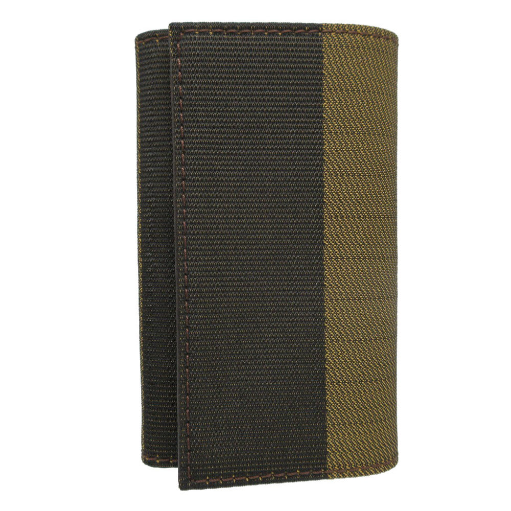 美品 フェンディ ぺカン柄 キャンバス レザー カーキ 緑 6連 キーケース 2002【中古】FENDI