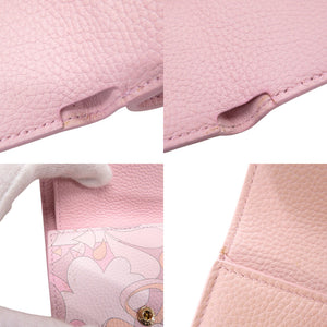 美品 ブルガリ プリマヴェーラ ミニウォレット レザー ピンク 三つ折り財布 2003【中古】BVLGARI