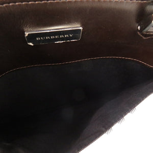 美品 バーバリー ノバチェック キャンバス レザー ベージュ ハンドバッグ 2010【中古】BURBERRY