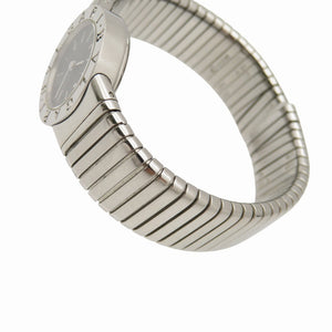 ブルガリ トゥボガス BB232TS クオーツ 腕時計 ステンレススチール ブラック 黒文字盤 2014【中古】BVLGARI レディース