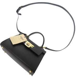 未使用品 カルボッティ グレタ 245V2 レザー ブラック 2WAY ショルダーバッグ 黒 2020【中古】Carbotti