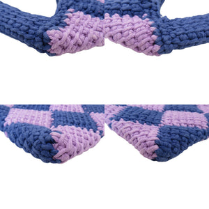 美品 マルニ ダイアモンドクロシェ かぎ針編み M00995 M00RP アクリル ブルー/パープル ハンドバッグ 青 紫 2021【中古】MARNI