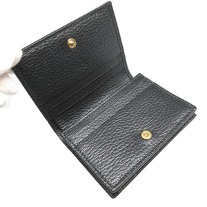 新品同様 グッチ GGマーモント 658610 GGスプリーム レザー ベージュ ブラック 黒 2つ折り財布 財布 2025【中古】GUCCI