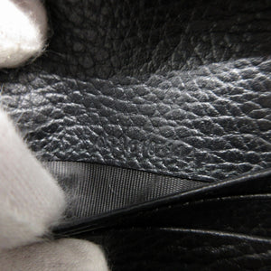 新品同様 グッチ GGマーモント 658610 GGスプリーム レザー ベージュ ブラック 黒 2つ折り財布 財布 2025【中古】GUCCI