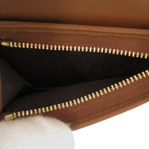 美品 グッチ 鳥 刺繍 456867 GGスプリーム ベージュ 二つ折り財布 0045【中古】GUCCI