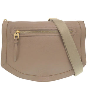 美品 バリー ショルダーバッグ メッセンジャーバッグ レザー ベージュ 0050【中古】BALLY