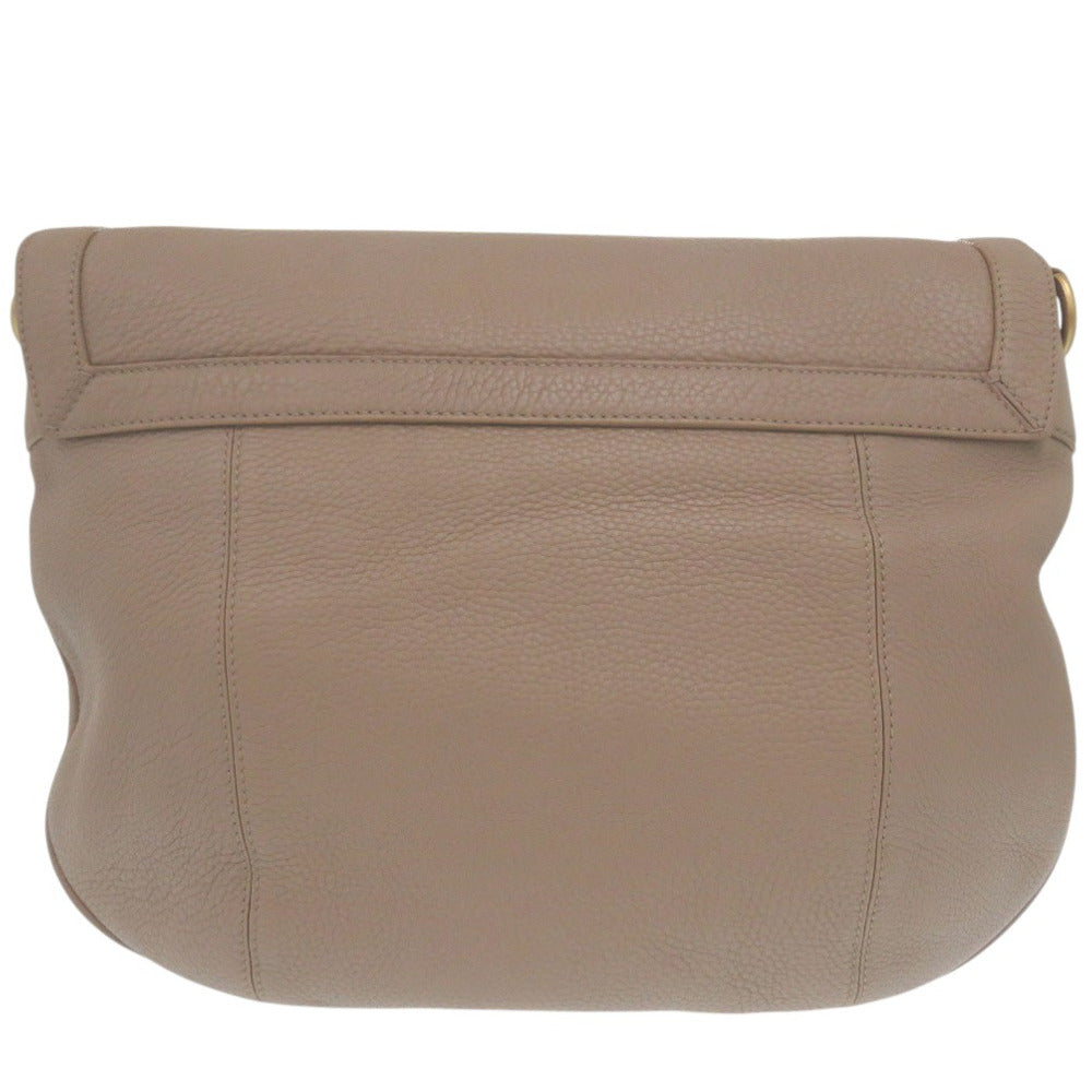 美品 バリー ショルダーバッグ メッセンジャーバッグ レザー ベージュ 0050【中古】BALLY