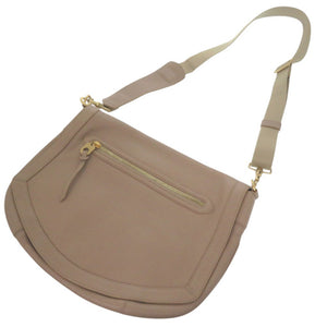 美品 バリー ショルダーバッグ メッセンジャーバッグ レザー ベージュ 0050【中古】BALLY