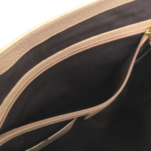 美品 バリー ショルダーバッグ メッセンジャーバッグ レザー ベージュ 0050【中古】BALLY