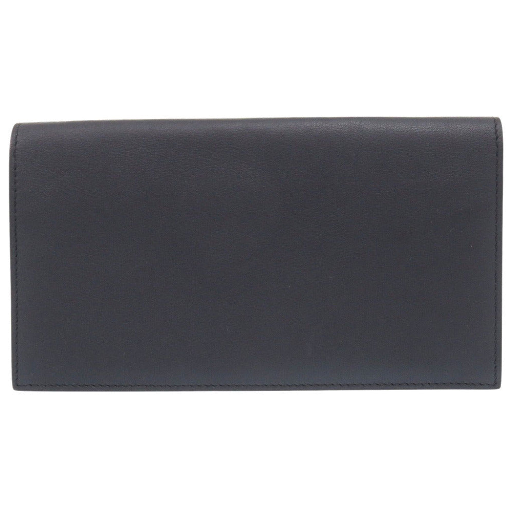 美品 エルメス シチズン ツイル ロング スイフト ブルーインディゴ X刻印(2016年製) 長財布 0055【中古】HERMES メンズ