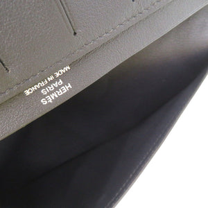 美品 エルメス シチズン ツイル ロング スイフト ブルーインディゴ X刻印(2016年製) 長財布 0055【中古】HERMES メンズ