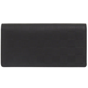 美品 ルイ ヴィトン ポルトフォイユ ブラザ ダミエ N63010 ダミエアンフィニ ブラック 長財布 黒 LV 0083【中古】LOUIS VUITTON