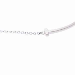 美品 ティファニー Tスマイル スモール シルバー925 ネックレス アクセサリー 0097【中古】TIFFANY&Co. レディース