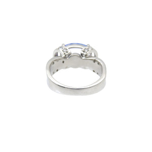 タンザナイト2.54ct ダイヤ0.45ct Pt900 リング プラチナ 指輪 ダイヤモンド プラチナ 8号 ジュエリー 0101【中古】レディース