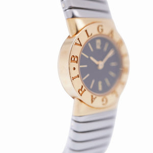 美品 ブルガリ トゥボガス YG/SS BB192T クオーツ 腕時計 K18イエローゴールド ブラック 黒文字盤 0107【中古】BVLGARI レディース