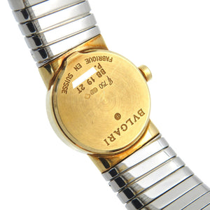 美品 ブルガリ トゥボガス YG/SS BB192T クオーツ 腕時計 K18イエローゴールド ブラック 黒文字盤 0107【中古】BVLGARI レディース