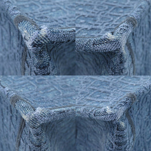 美品 クリスチャンディオール オブリーク ブックトート ラージ M1286ZWAL デニム ブルー トートバッグ 0150【中古】Christian Dior