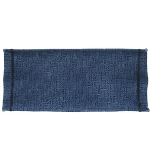 美品 クリスチャンディオール オブリーク ブックトート ラージ M1286ZWAL デニム ブルー トートバッグ 0150【中古】Christian Dior