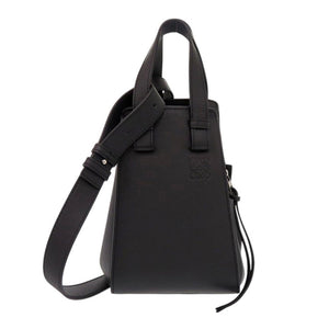 新品同様 ロエベ ハンモック コンパクト A538H13X10 クラシックカーフ ブラック 2wayハンドバッグ 黒 0151【中古】LOEWE