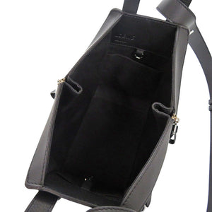 新品同様 ロエベ ハンモック コンパクト A538H13X10 クラシックカーフ ブラック 2wayハンドバッグ 黒 0151【中古】LOEWE