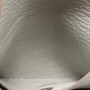 美品 エルメス カルヴィデュオ シェーブルメゾール W刻印(2024年製) パールグレー カード コインケース 0160【中古】HERMES