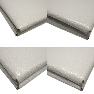 美品 エルメス カルヴィデュオ シェーブルメゾール W刻印(2024年製) パールグレー カード コインケース 0160【中古】HERMES