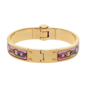 新品同様 エルメス シャルニエールPM バングル メタル ピンク ゴールド ブレスレット 0177【中古】HERMES