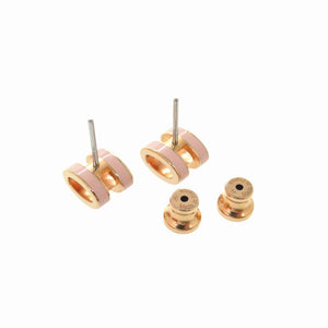 新品同様 エルメス ポップアッシュ ミニ ピンクゴールド ピアス ポップH ピンク 0184【中古】HERMES アクセサリー