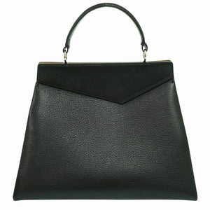 メゾン マルジェラ スナッチト ミディアム ショルダー ハンドバッグ レザー ブラック ストラップ 黒 0192【中古】Maison Margiela