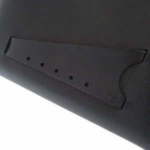 メゾン マルジェラ スナッチト ミディアム ショルダー ハンドバッグ レザー ブラック ストラップ 黒 0192【中古】Maison Margiela