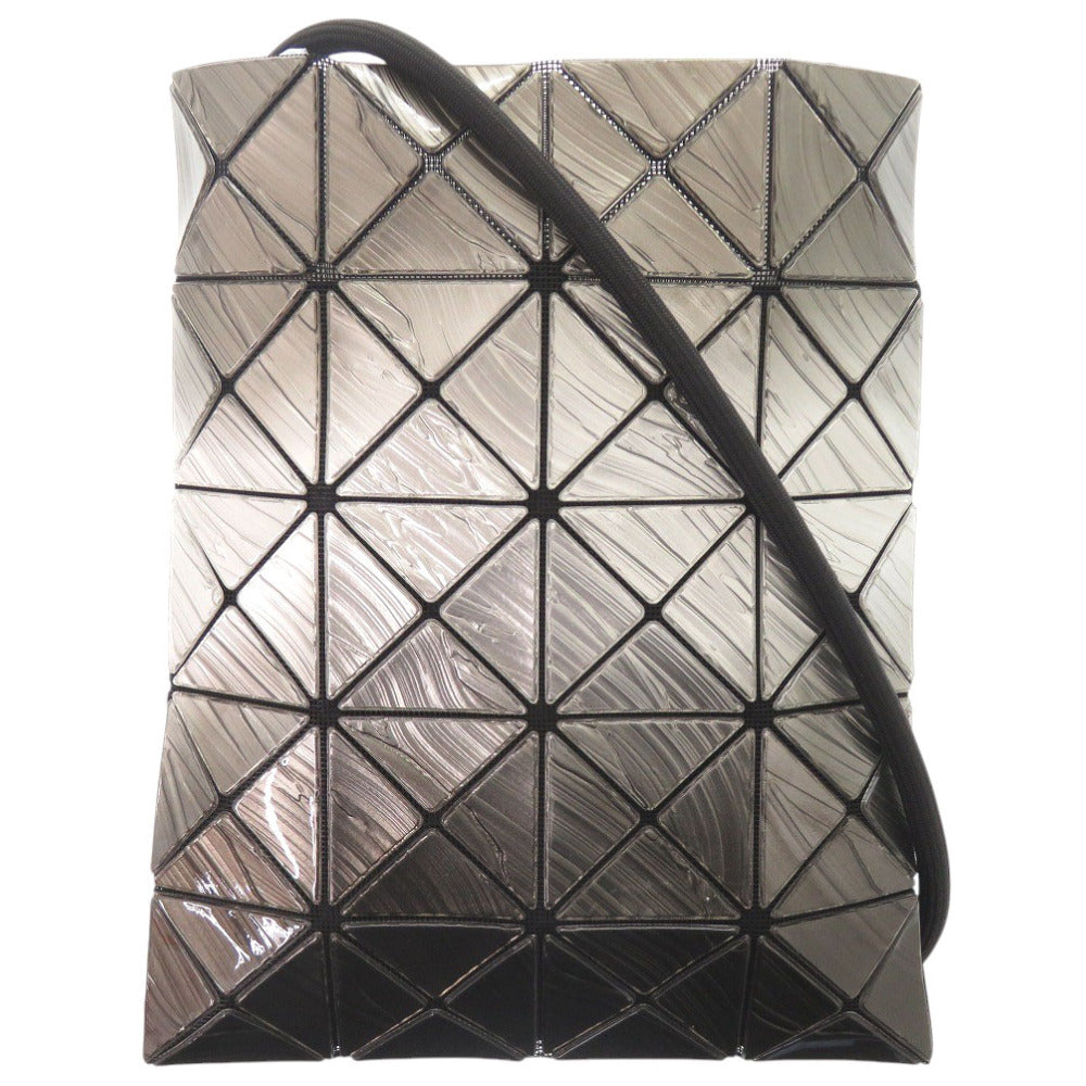 新品同様 イッセイミヤケ BAOBAO バオバオ PVC ダークシルバー ショルダーバッグ 0193【中古】ISSEY MIYAKE