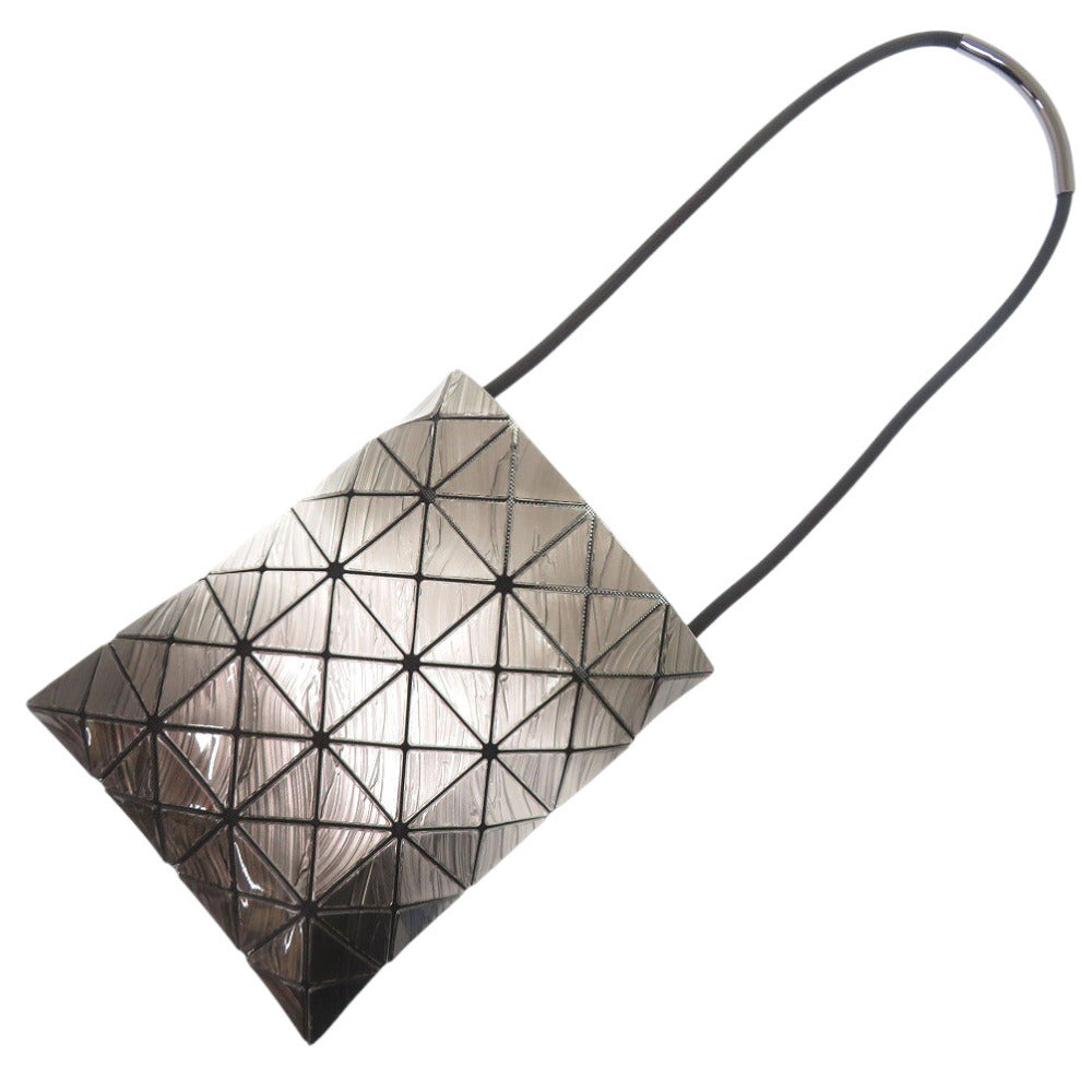 新品同様 イッセイミヤケ BAOBAO バオバオ PVC ダークシルバー ショルダーバッグ 0193【中古】ISSEY MIYAKE