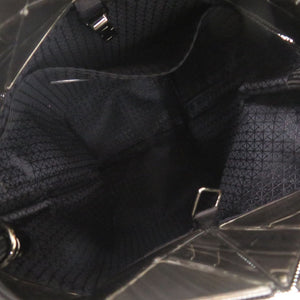 新品同様 イッセイミヤケ BAOBAO バオバオ PVC ダークシルバー ショルダーバッグ 0193【中古】ISSEY MIYAKE