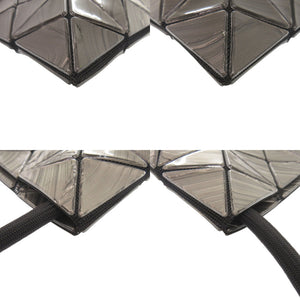新品同様 イッセイミヤケ BAOBAO バオバオ PVC ダークシルバー ショルダーバッグ 0193【中古】ISSEY MIYAKE