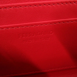 美品 サルヴァトーレフェラガモ 241266 カーフ レッド 2WAY ショルダーバッグ クラッチバッグ 赤 0195【中古】Salvatore Ferragamo