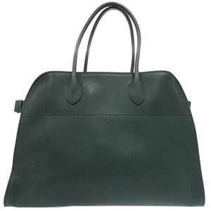 美品 ザ ロウ ソフト マルゴー 15 SOFT MARGAUX 15 W1255L72 ハンドバッグ レザー グリーン 0196【中古】THE ROW