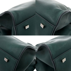 美品 ザ ロウ ソフト マルゴー 15 SOFT MARGAUX 15 W1255L72 ハンドバッグ レザー グリーン 0196【中古】THE ROW