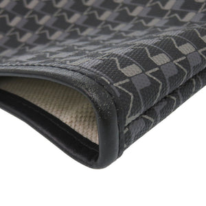 モワナ マカロンロゴ BAGS OH! Canvas Tote ショルダーバッグ トートバッグ PVC キャンバス カーボン シルバー 0198【中古】MOYNAT