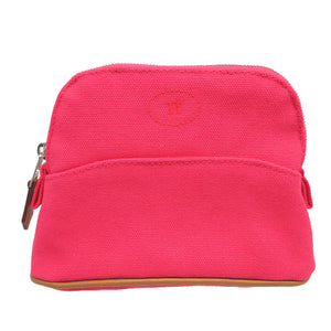 新品同様 エルメス ボリードポーチ 16 ミニミニ コットン フランボワーズ 0200【中古】HERMES