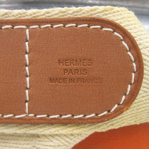 エルメス サドルボックス 馬具入れ 缶 ステンレススチール/レザー/ペーパー オレンジ ハンドバッグ 0226【中古】HERMES