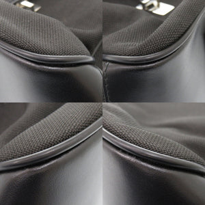 モンブラン レザー ナイロン ブラック ビジネスバッグ 黒 0240【中古】MONTBLANC メンズ