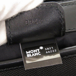 モンブラン レザー ナイロン ブラック ビジネスバッグ 黒 0240【中古】MONTBLANC メンズ