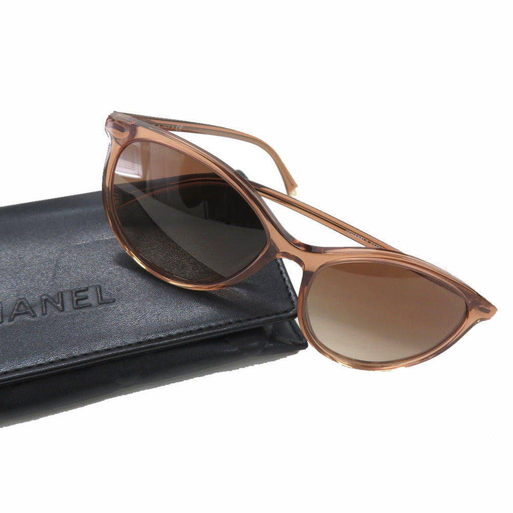 美品 シャネル ココマーク パントシェイプ アイウェア 5448-A サングラス プラスチック ピンク  0275【中古】CHANEL