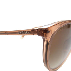 美品 シャネル ココマーク パントシェイプ アイウェア 5448-A サングラス プラスチック ピンク  0275【中古】CHANEL